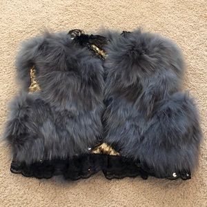 Real fur women vest